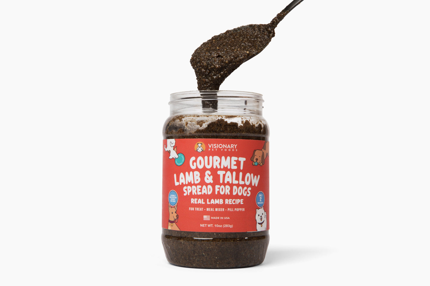 Lamb and Beef Tallow Meat Spread | NEW 12oz Jar - Doot's Pet LLC Collars For A Cause