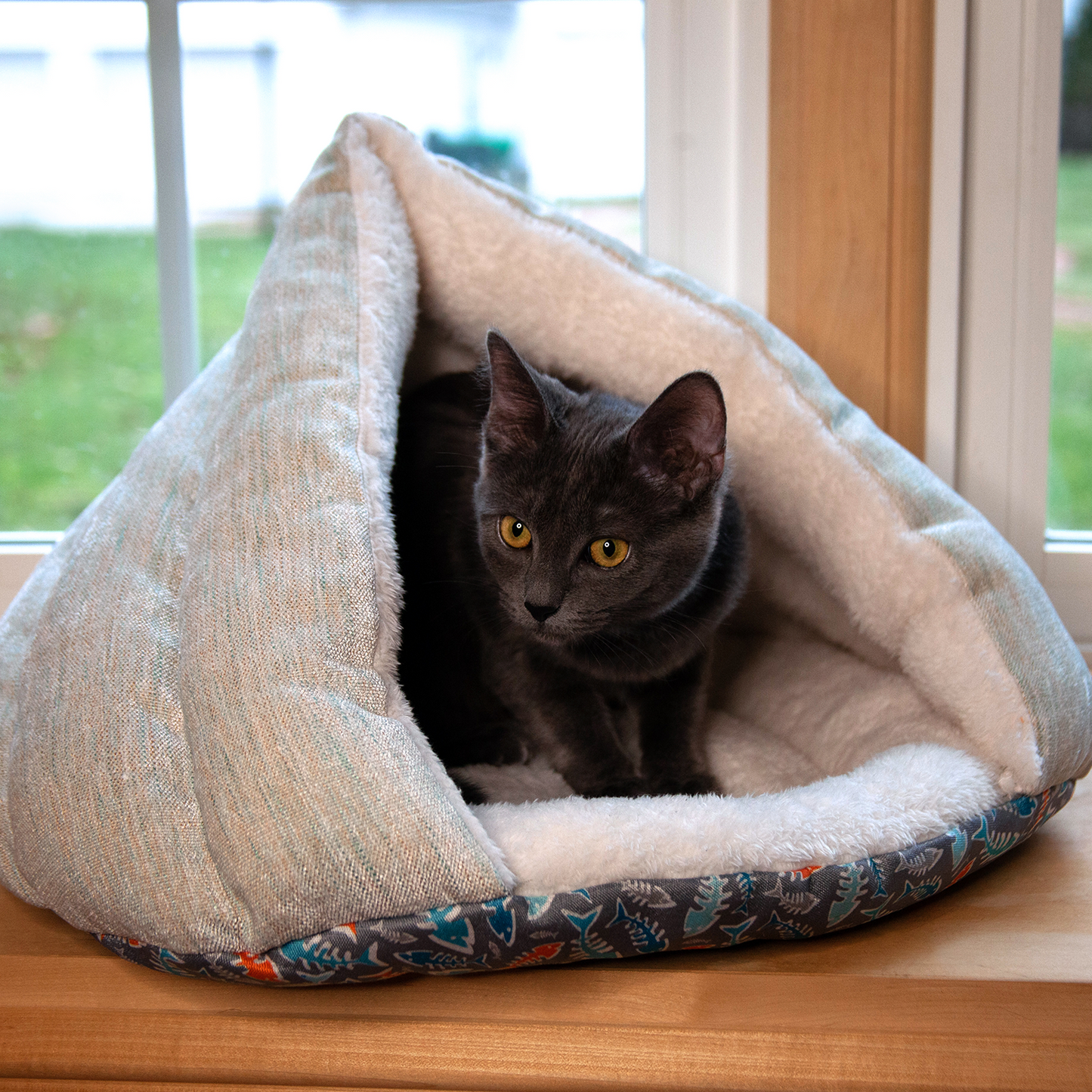 Kitty Kasa Hut Cat Bed - Doot's Pet LLC Collars For A Cause