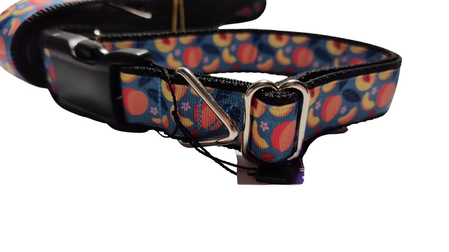 Peach Blossoms Nylon Dog Collar