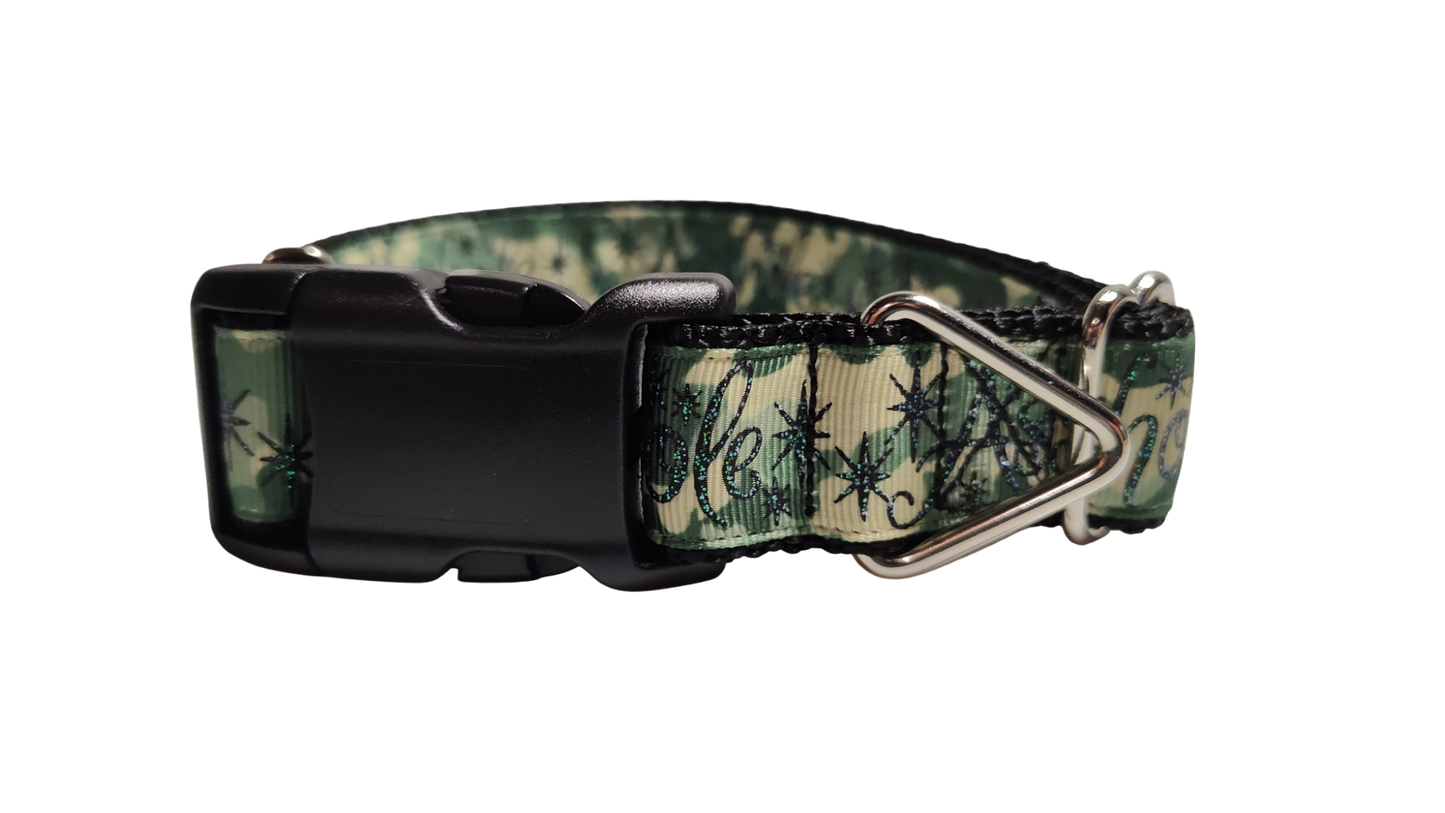 Asshole Green Camoflage Nylon Dog Collar