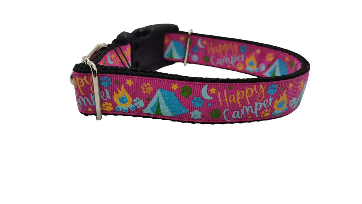 Happy Camper Nylon Dog Collar