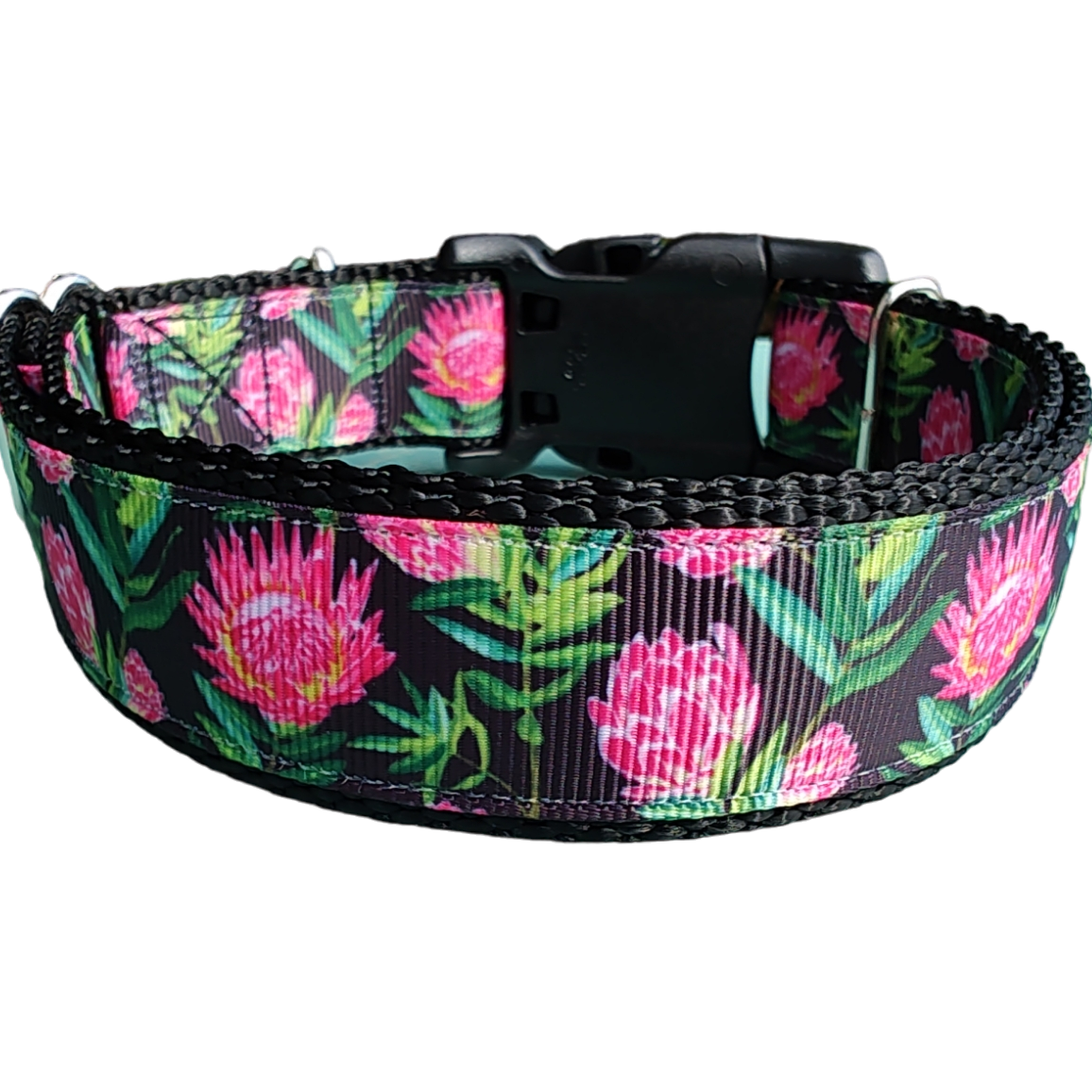 Protea Flower Nylon Dog Collar - Doot's Pet LLC Collars For A Cause