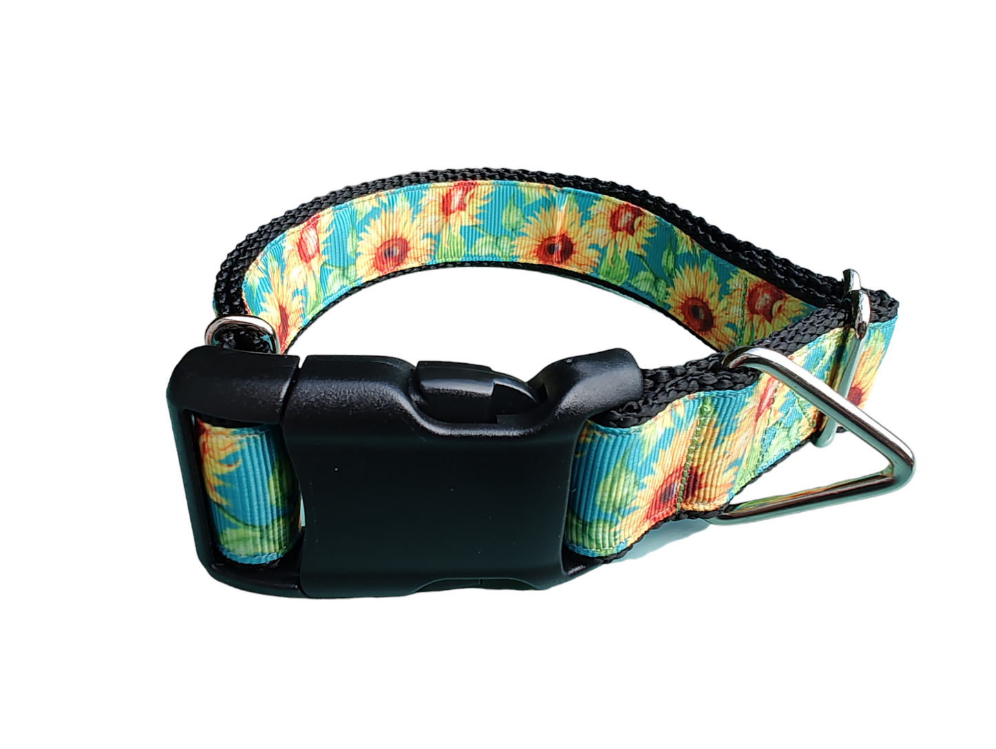 Sunflower Skies Nylon Dog Collar - Doot's Pet LLC Collars For A Cause
