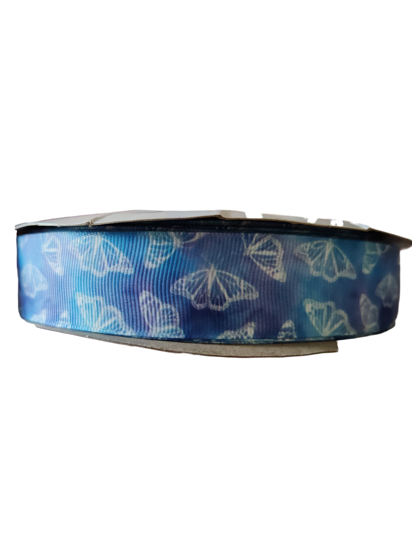 Butterfly White Purple Nylon Dog Collar