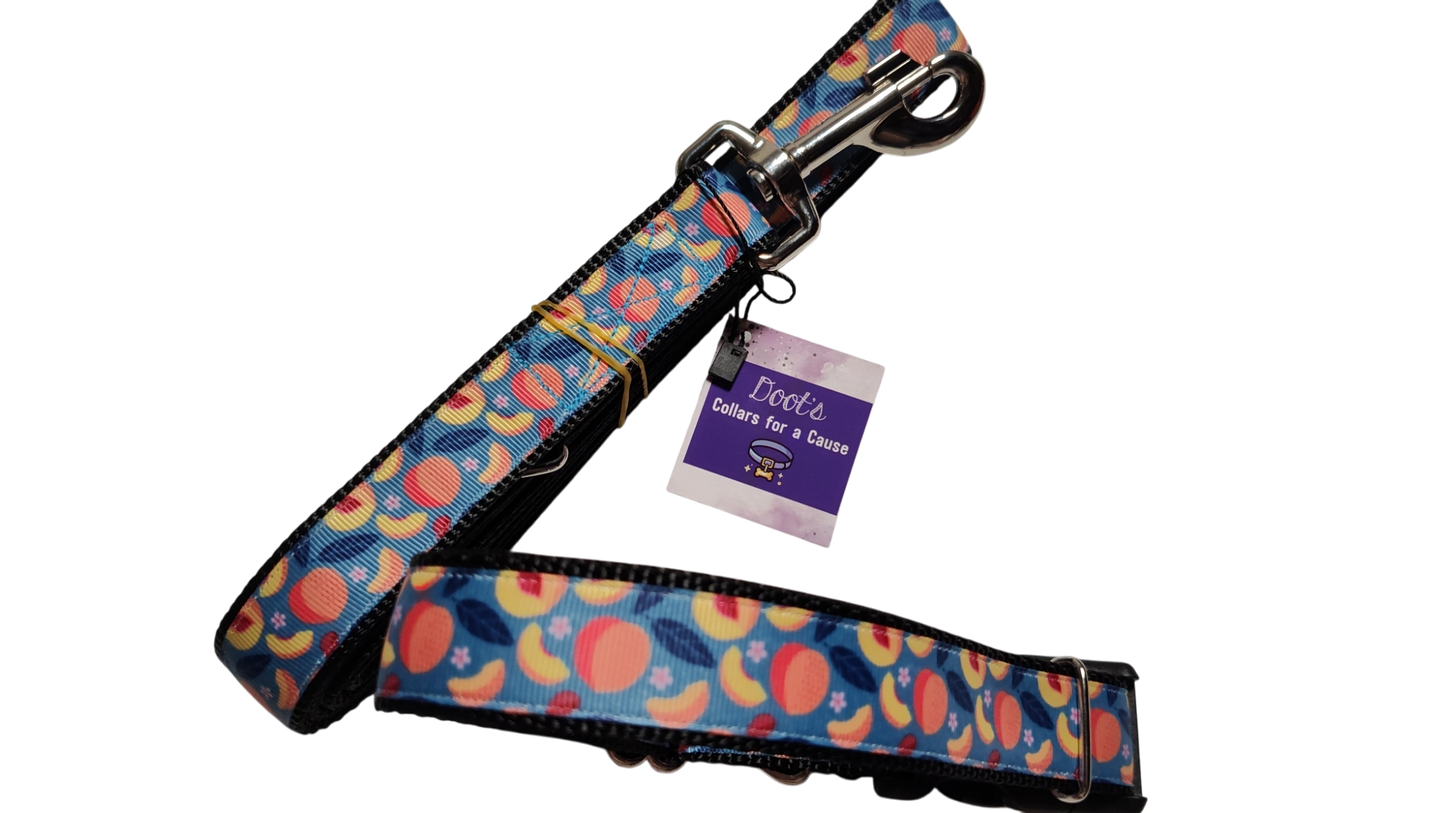 Peach Blossoms Nylon Dog Collar