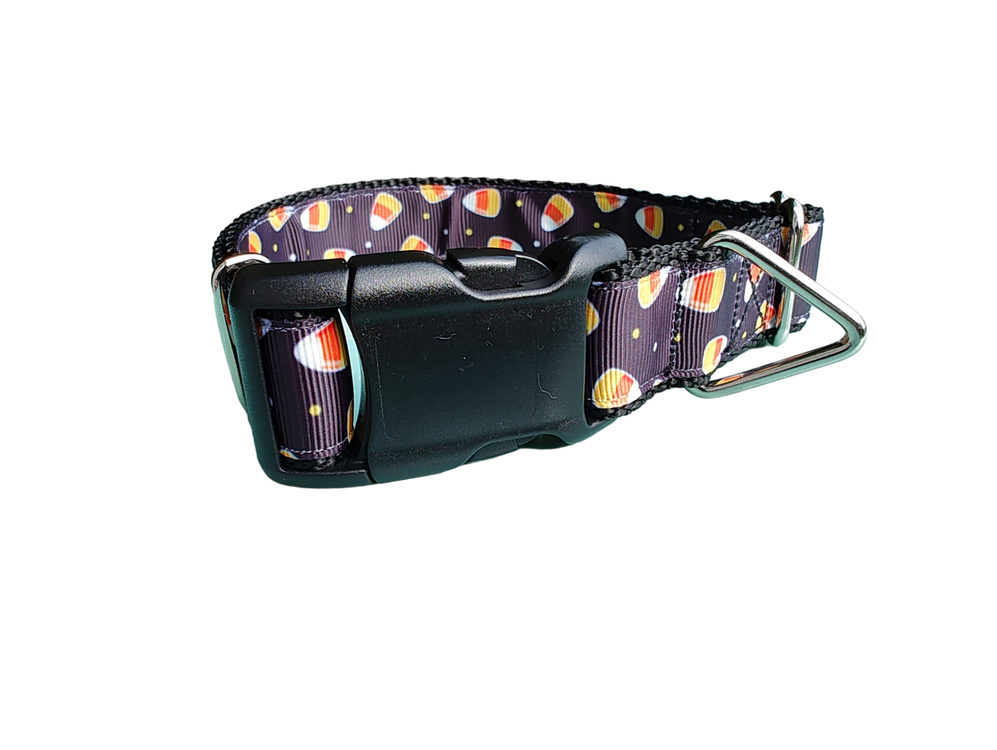 Halloween Scattered Candy Corn Nylon Dog Collar - Doot's Pet LLC Collars For A Cause