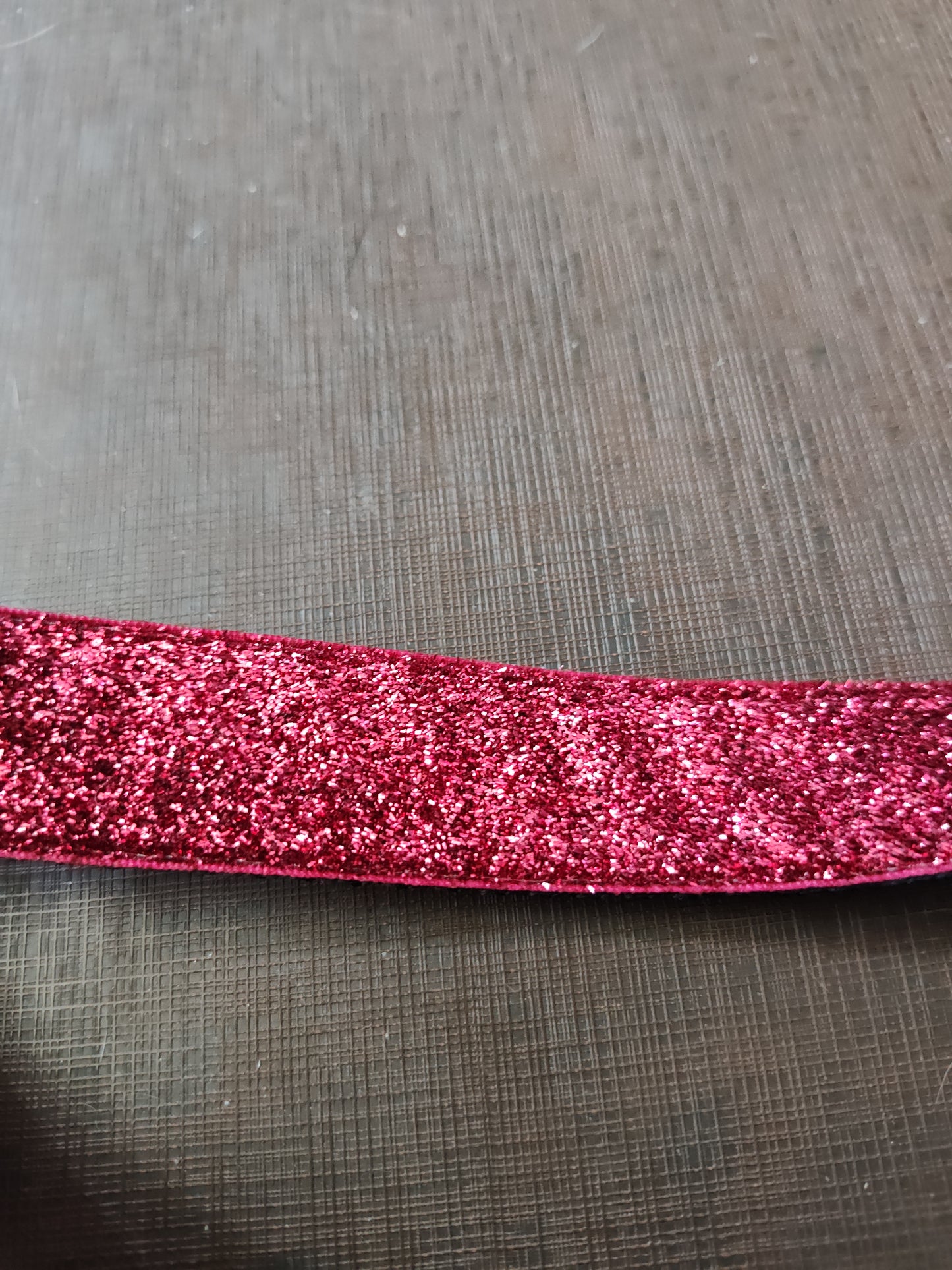 Red / Pink Glitter Nylon Dog Collar