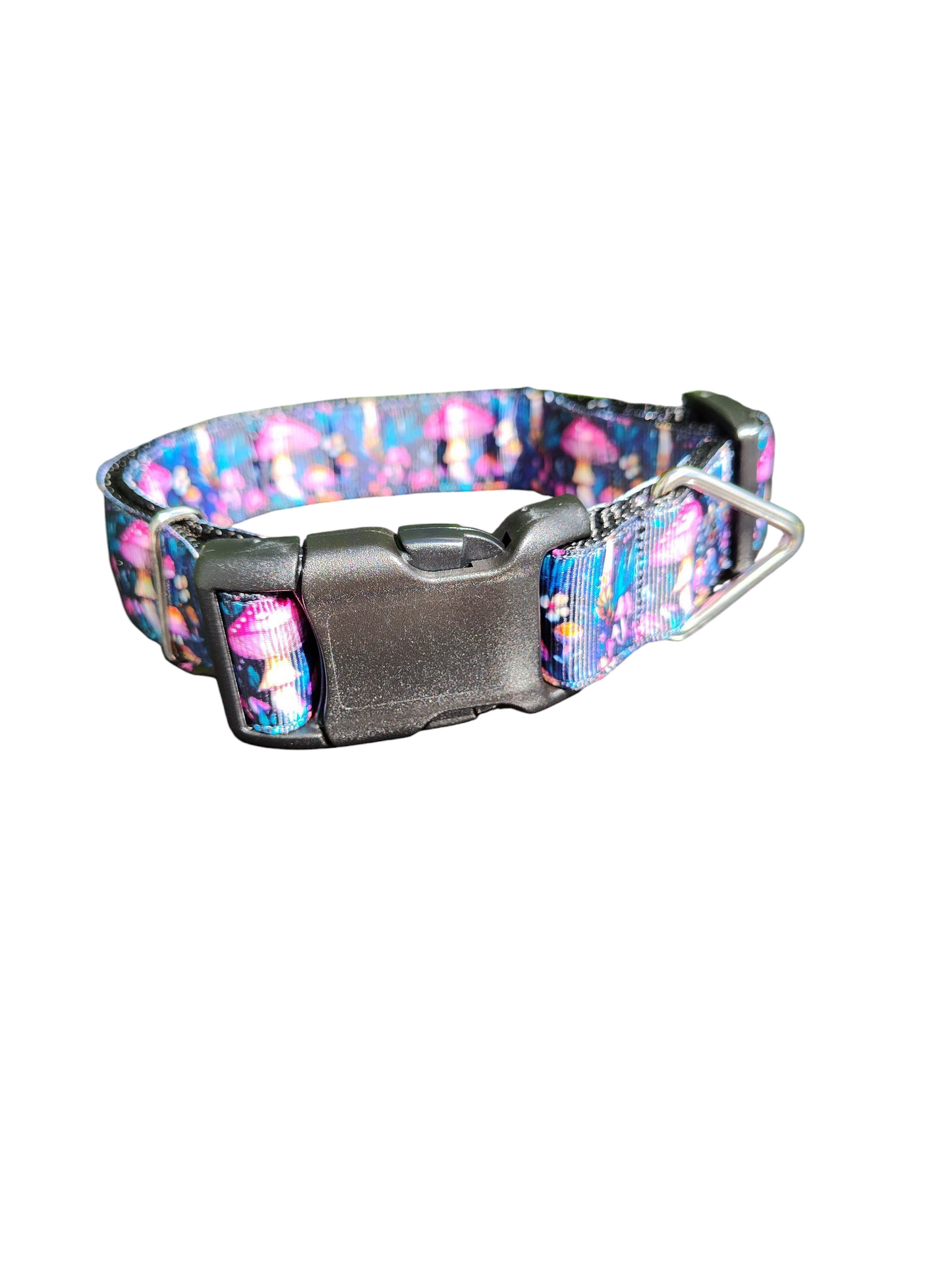 Mushroom Forest Nylon Dog Collar