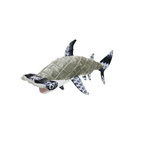 Tuffy Dog Toys - VIP Products - Mighty Ocean Hammerhead, Plush, Squeaky Dog Toy - Doot's Pet LLC Collars For A Cause