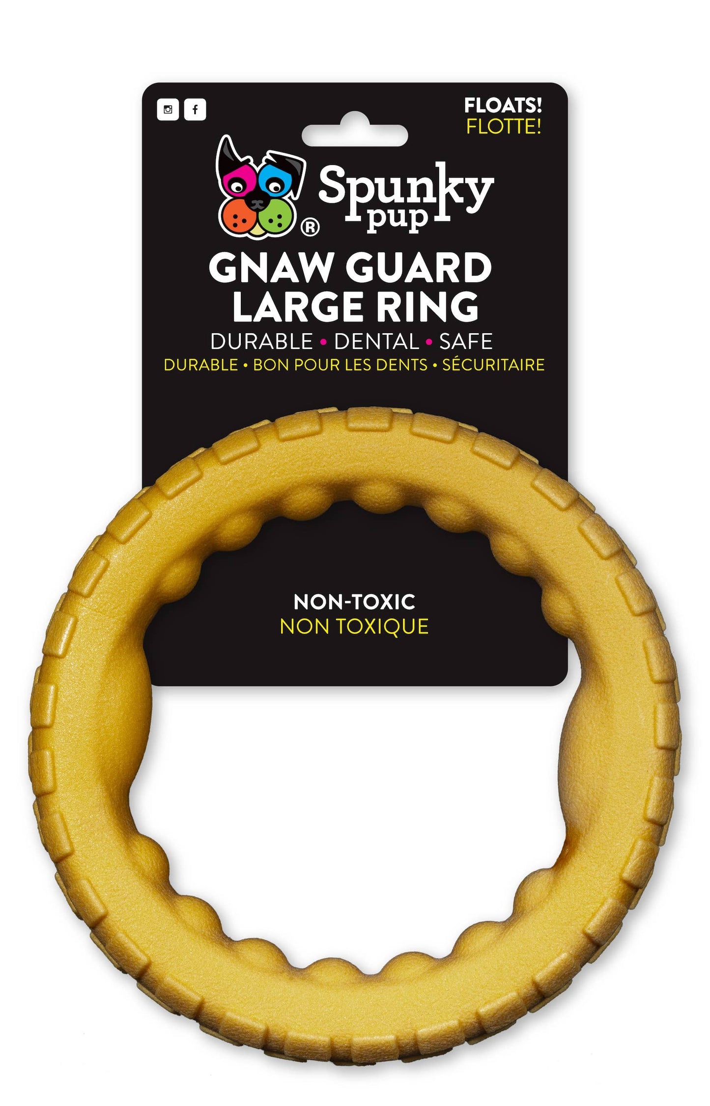 Spunky Pup - Gnaw Guard Foam Toys - Large Ring - Doot's Pet LLC Collars For A Cause