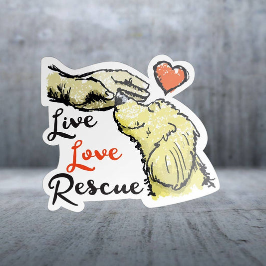 Two Feet Treats - Live Love Rescue - Sticker
