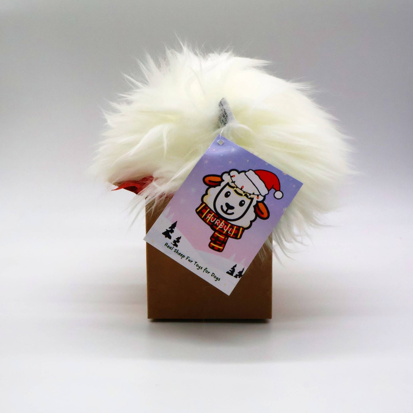 Herders Choice - Furbul   Real Sheep Fur Cuddle Ball for Dogs and Cats