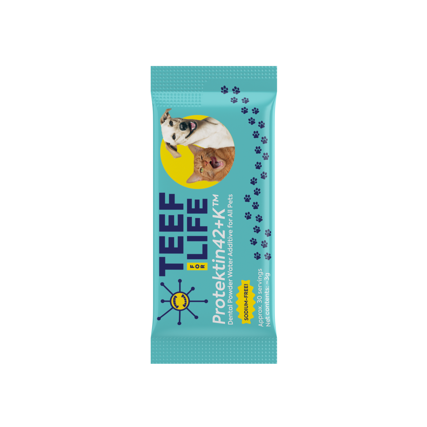 Refill Powder Packet Bundles - Protektin42K for All Pets (sodium-free) - Doot's Pet LLC Collars For A Cause