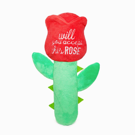 Hugsmart Products Inc - HugSmart Pet - Woof Love  | Rose - Dog Plush Toy