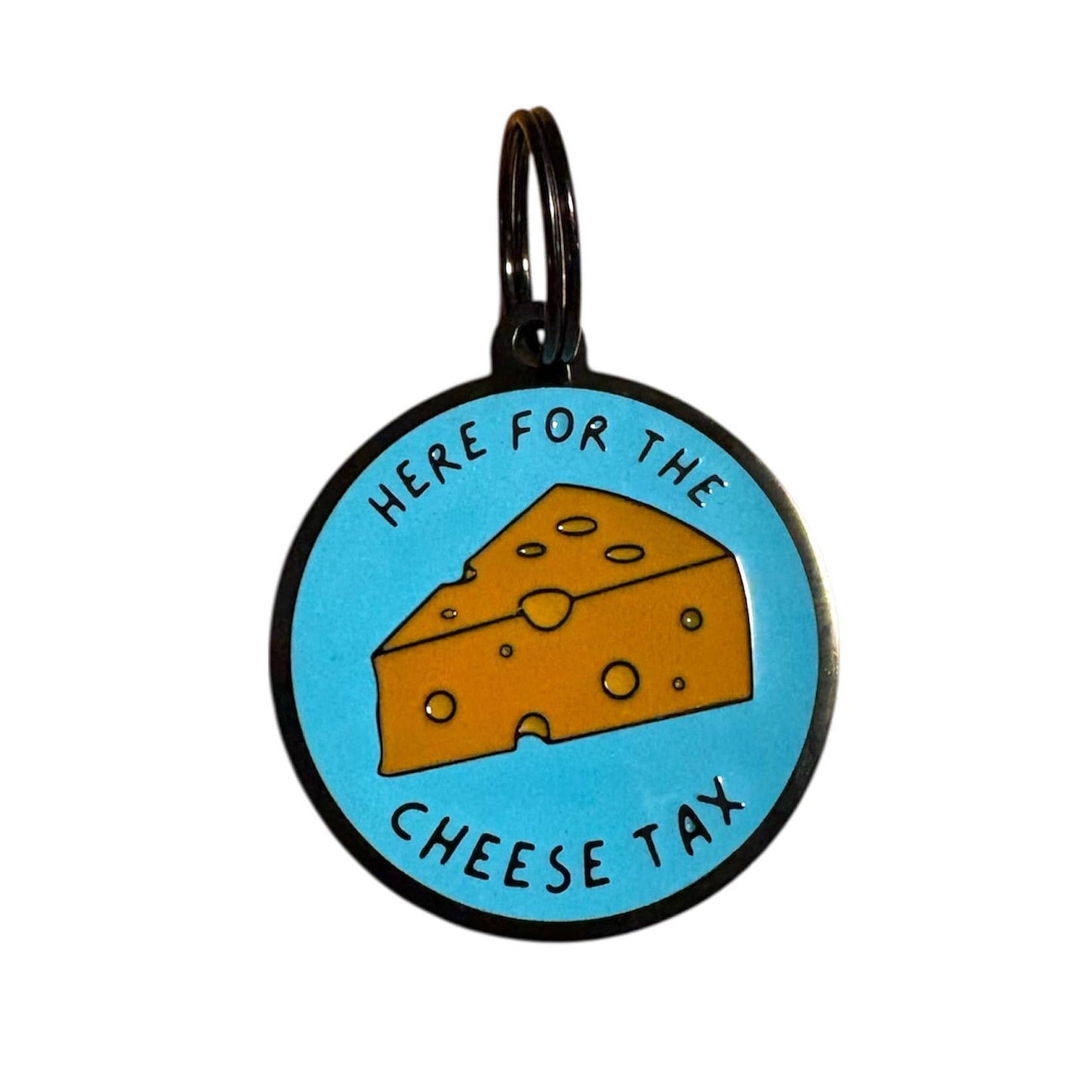 Koira - 🧀 Here for the Cheese Tax Dog ID Tag