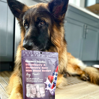 Glacier's Goodies - Goat Milk Dog Treats – Strawberry & Blueberry (7oz)