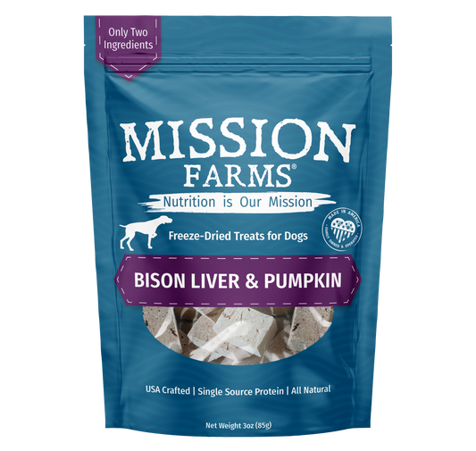 Bison Liver & Pumpkin Treats- 3oz - Doot's Pet LLC Collars For A Cause