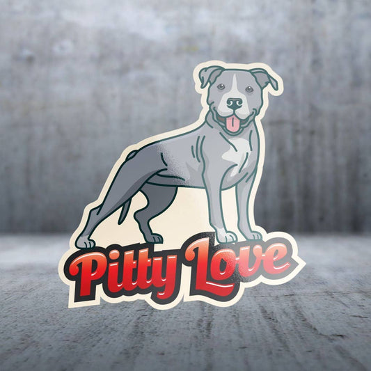Two Feet Treats - Pit Bull Love - Sticker