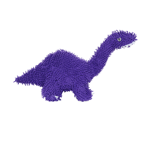 Tuffy Dog Toys - VIP Products - Mighty Microfiber Ball Brachiosaurus, Squeaky Dog Toy