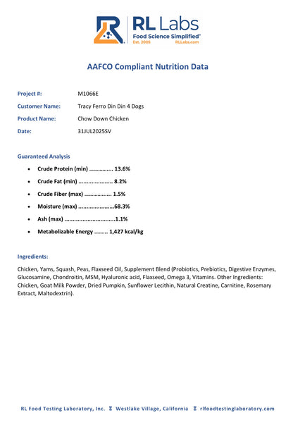 Chicken and Turkey  Combo - case includes 24, 8oz meals - Doot's Pet LLC Collars For A Cause