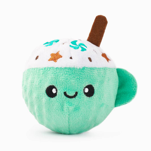 Hugsmart Products Inc - HugSmart Pet - Happy Woofmas | Peppermint Latte - Ball Toy
