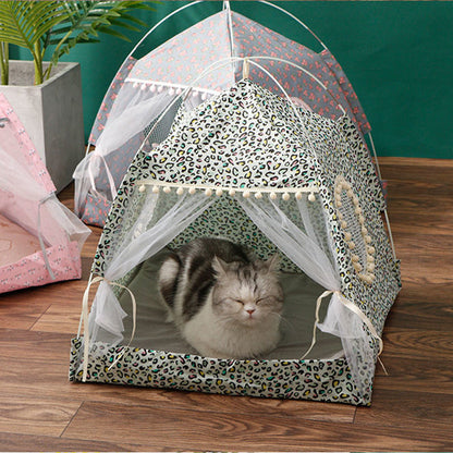 Comfy Calming Pet Tent Bed for Small Dogs and Cats