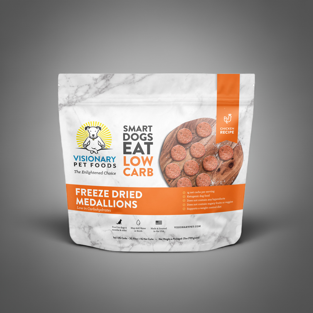 Freeze Dried Food|  - Chicken Recipe | 25oz Bag - Doot's Pet LLC Collars For A Cause