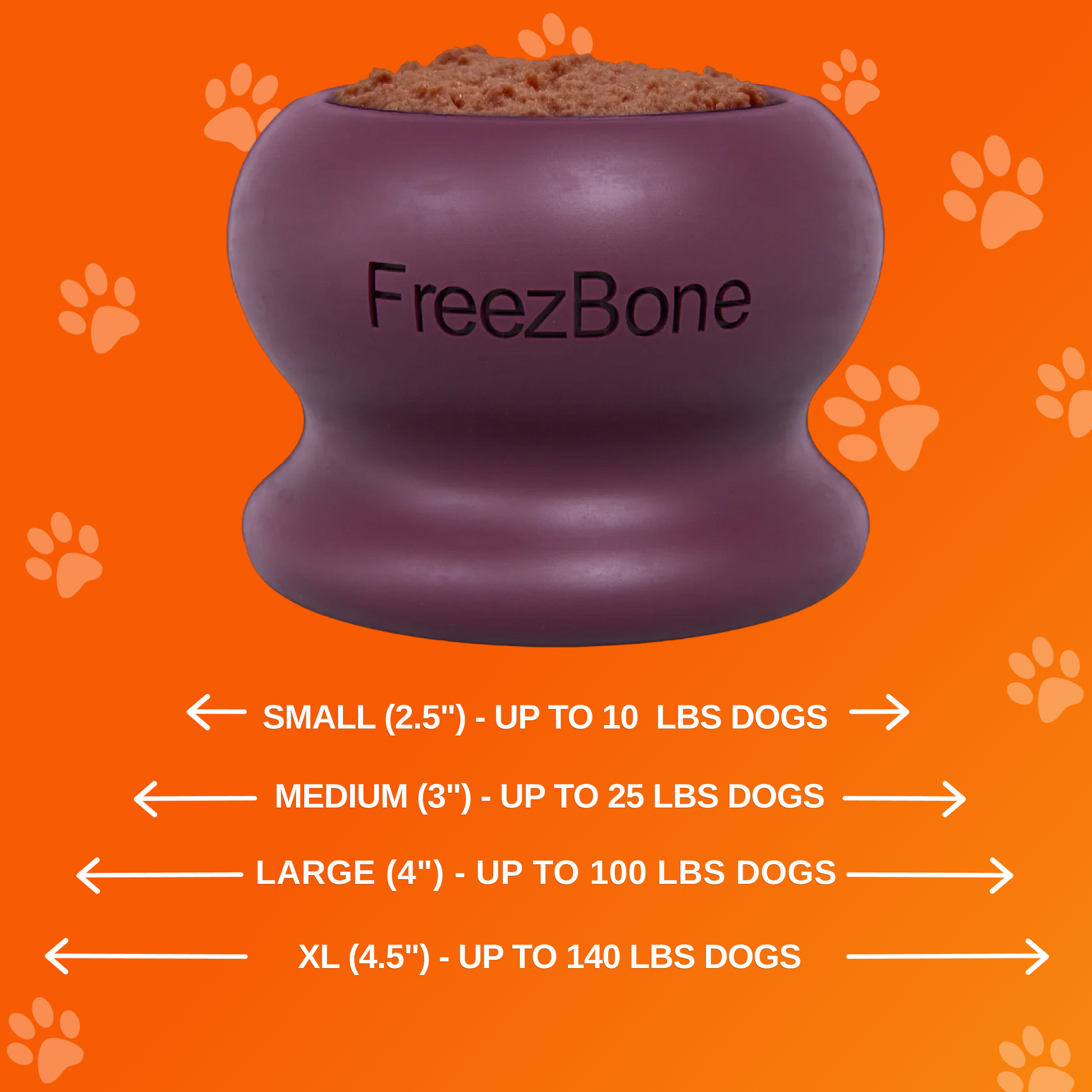 Freezball - Durable Fillable Dog Chew Bone - Doot's Pet LLC Collars For A Cause