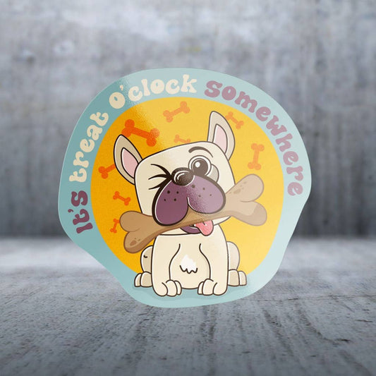 Two Feet Treats - It's Treat O'clock Somewhere - Sticker