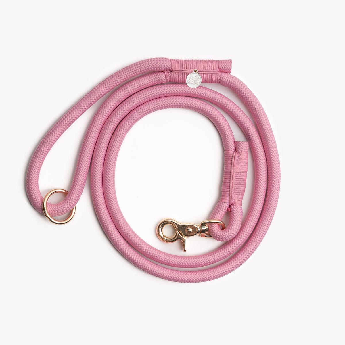 'Pink' - Braided Rope Leash | Doot's Pet LLC Collars For A Cause