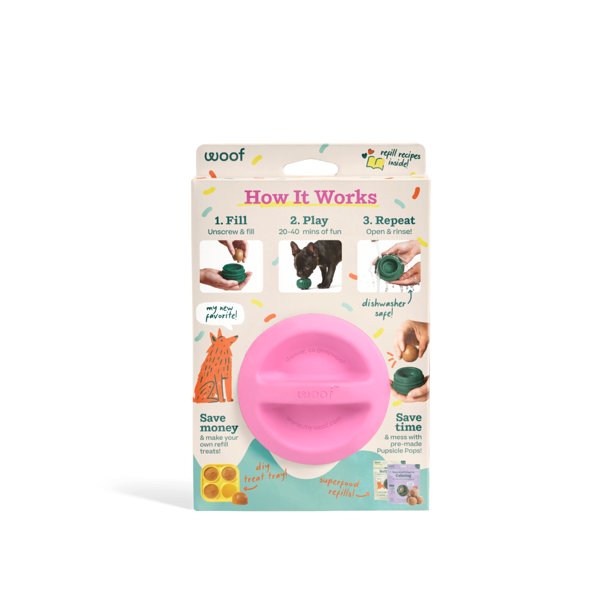 Woof - Party Pupsicle - Pink