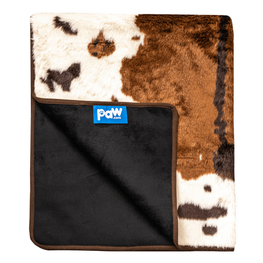 PupProtector™ Waterproof Throw Blanket - Brown Faux Cowhide - Doot's Pet LLC Collars For A Cause