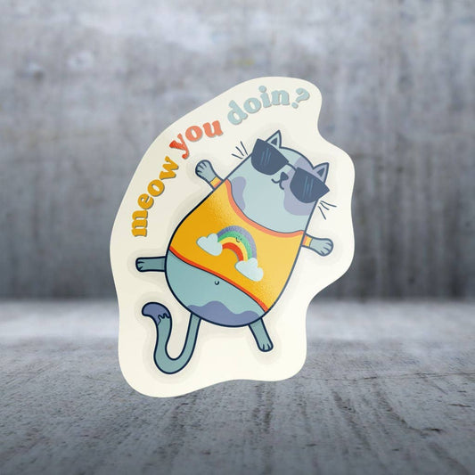 Two Feet Treats - Meow You Doin? - Sticker