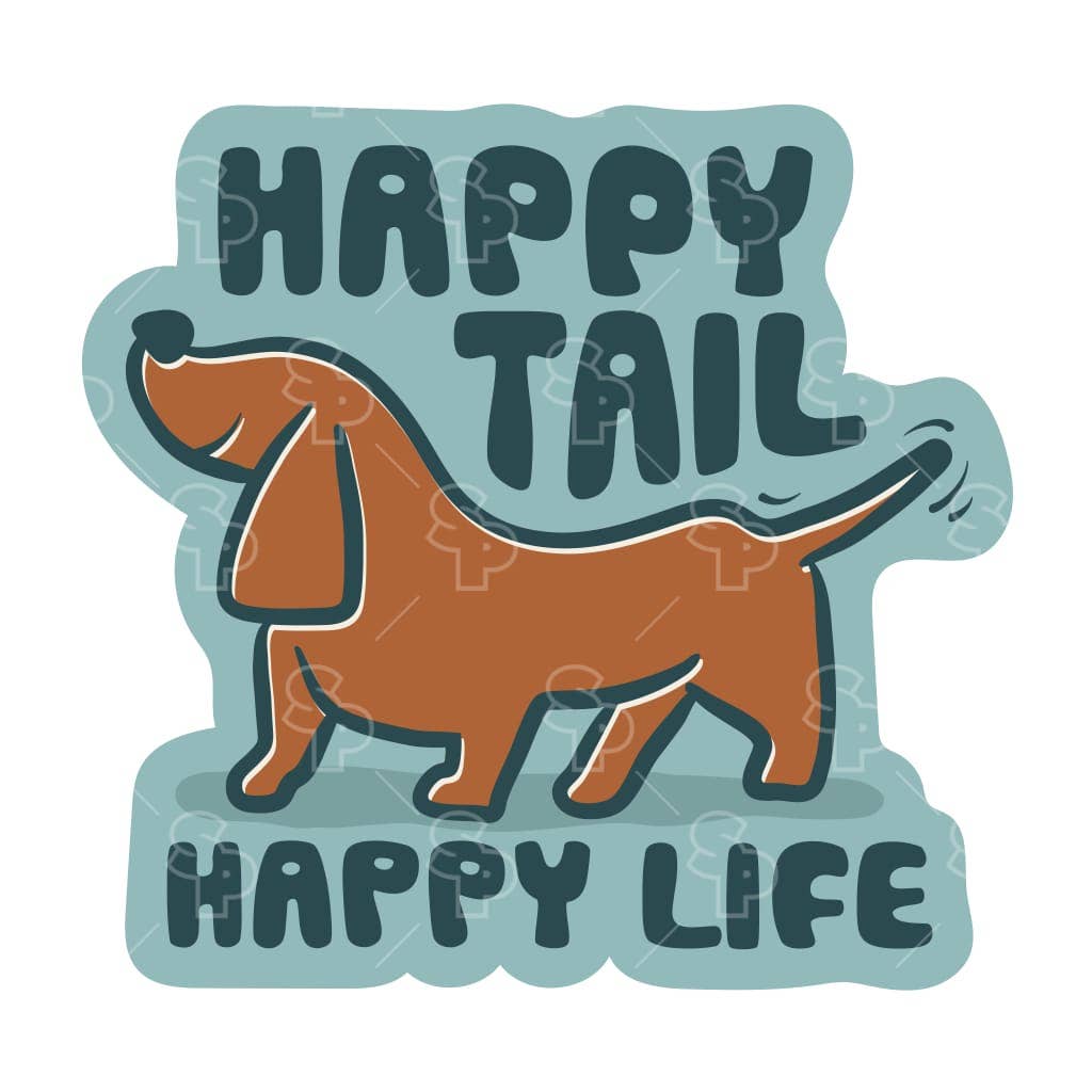 Two Feet Treats - Happy Tail Happy Life - Sticker