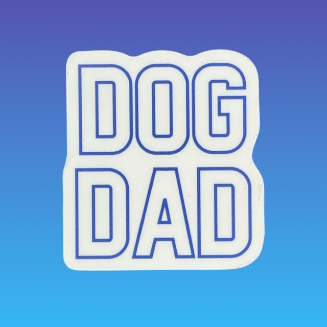Koira - Dog Dad Vinyl Sticker