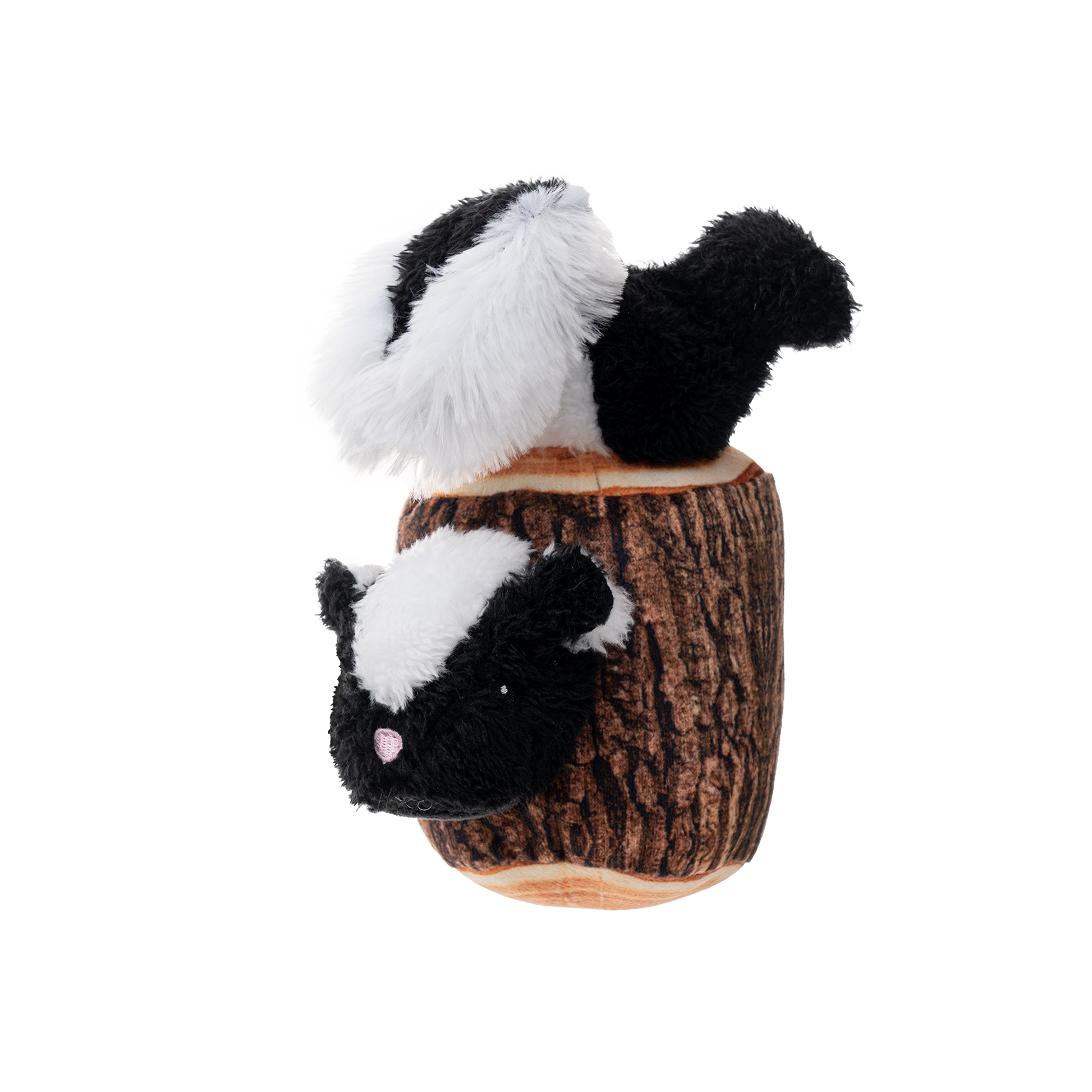 Original Territory - Skunk in Log Moving Plush Dog Toy - Doot's Pet LLC Collars For A Cause