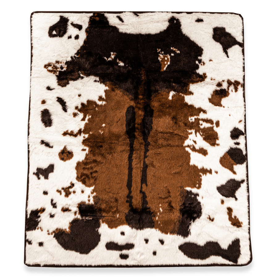 PupProtector™ Waterproof Throw Blanket - Brown Faux Cowhide - Doot's Pet LLC Collars For A Cause