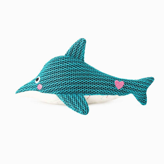 Hugsmart Products Inc - HugSmart Pet - Ocean Pals | Dolphin - Dog Plush Toy