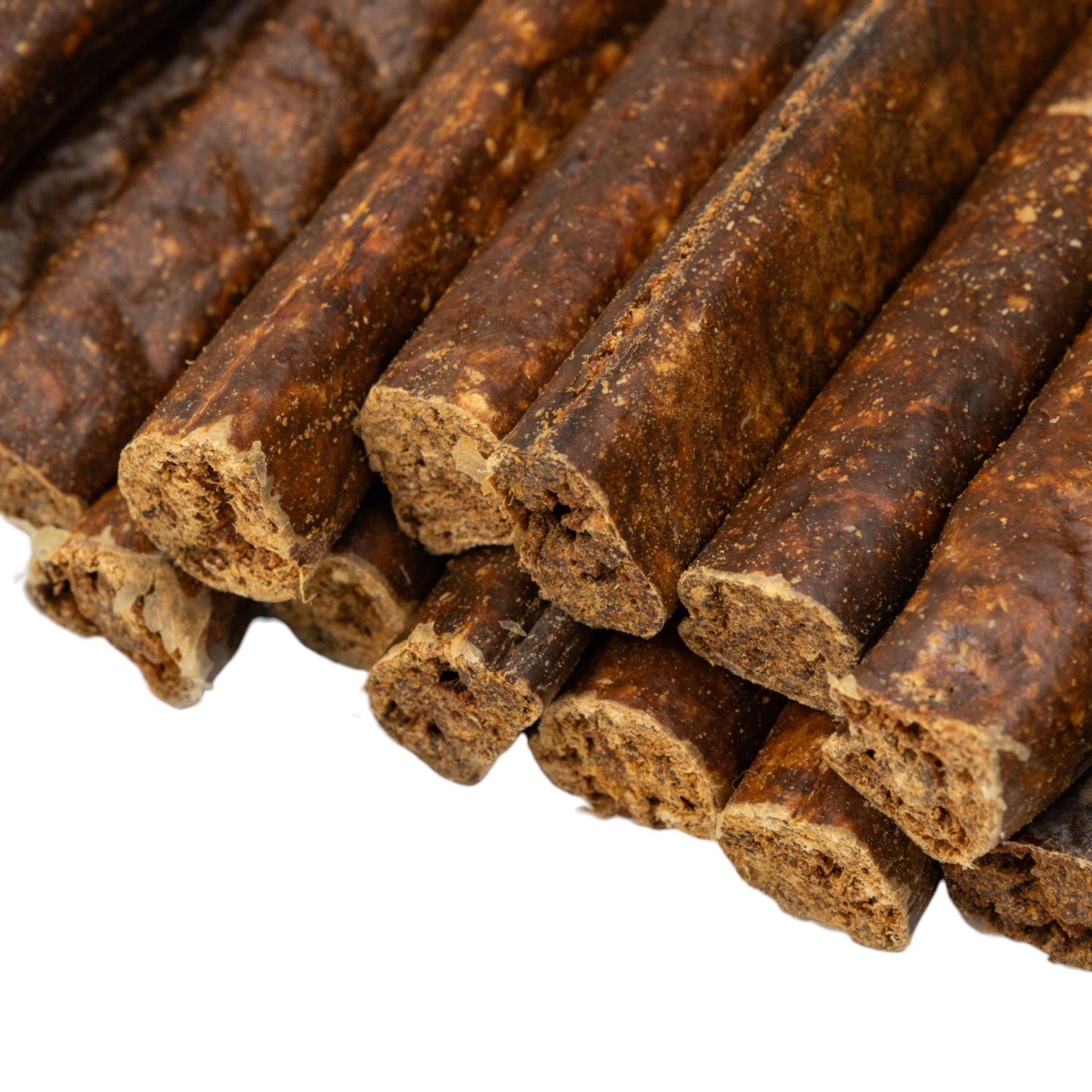 All-Natural Beef Sausage Dog Treats – Premium Chews Packed with Protein & Nutrients – 6 Inches (25/Case) - Doot's Pet LLC Collars For A Cause