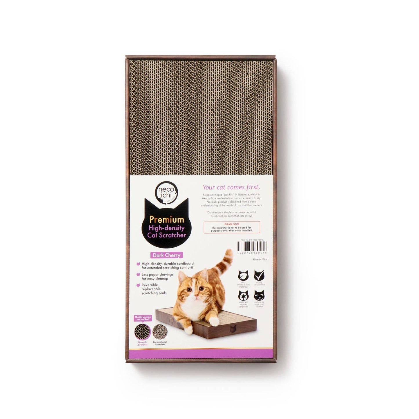 MOON-X USA, INC. - Premium High-density Cat Scratcher (Dark Cherry)