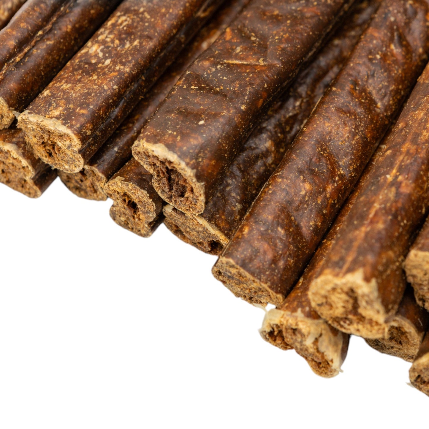 All-Natural Beef Sausage Dog Treats – Premium Chews Packed with Protein & Nutrients – 6 Inches (25/Case) - Doot's Pet LLC Collars For A Cause