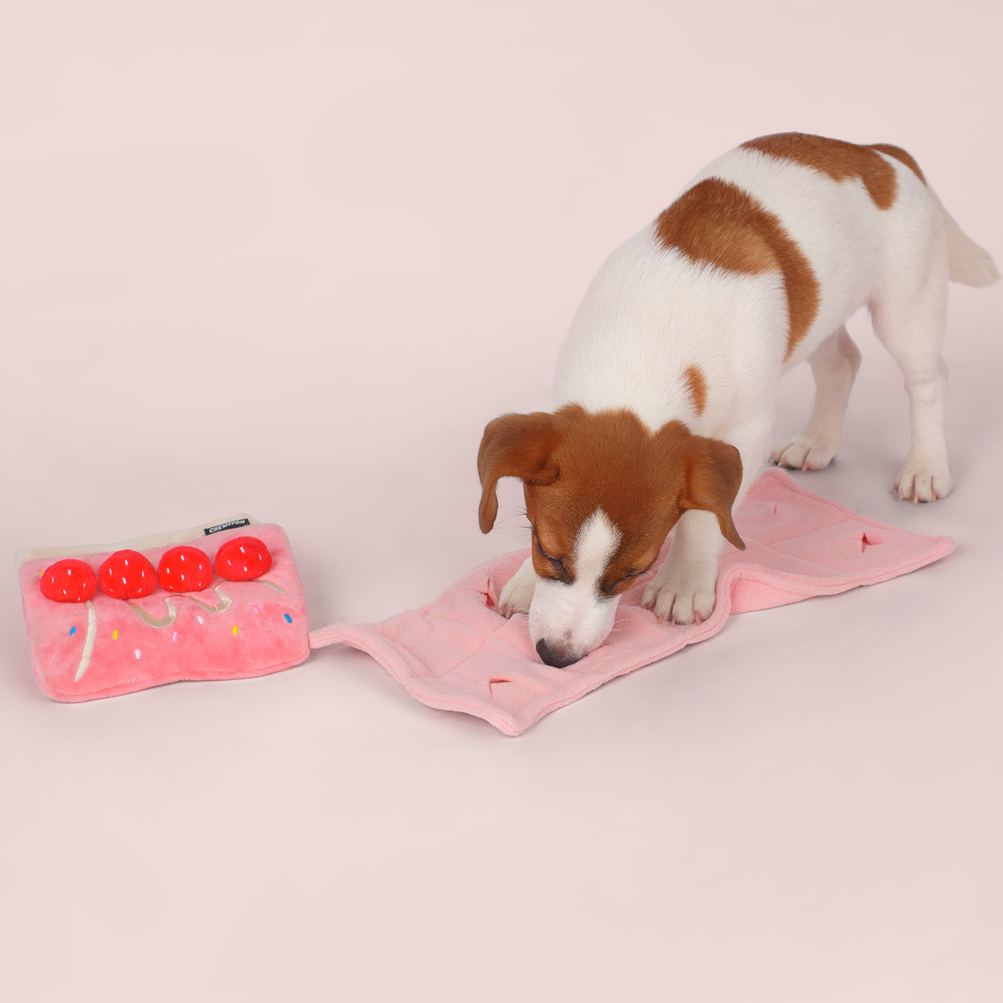 CHEWFFON - CHEWFFON Strawberry Roll Cake Dog Puzzle Toy