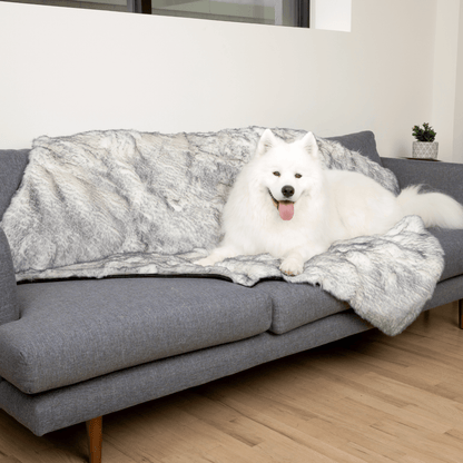 PupProtector™ Luxe Waterproof Faux Fur Blanket - Ultra Plush Arctic Fox - Doot's Pet LLC Collars For A Cause