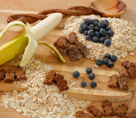 Bulk Bin Treats- Blueberry Bone-anza -4oz - Doot's Pet LLC Collars For A Cause