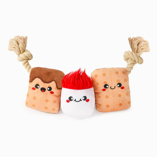 Hugsmart Products Inc - HugSmart Pet - Camping Pups | S'mores Tug - Rope Toy