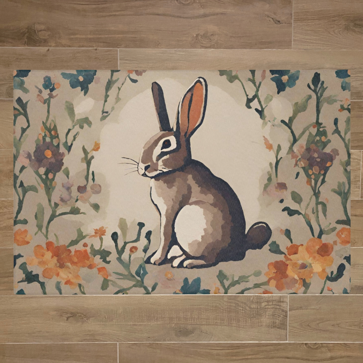 Rabbit Mat, Watercolor - Doot's Pet LLC Collars For A Cause
