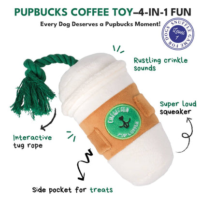 CHEWFFON - CHEWFFON Pupcoffee Squeaky Plush Toy