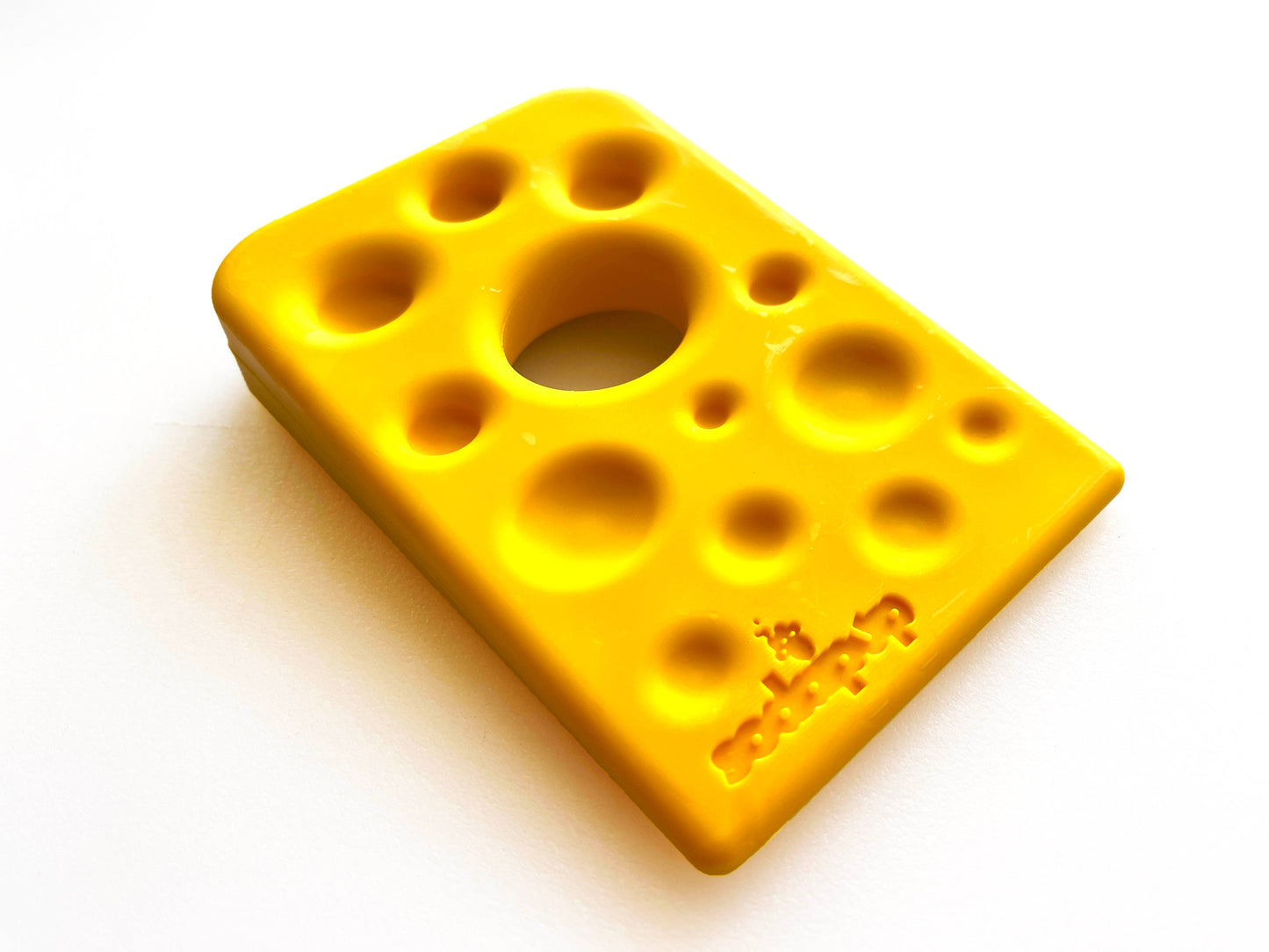 SodaPup - Swiss Cheese Wedge Durable Nylon Dog Chew Toy for Aggressive