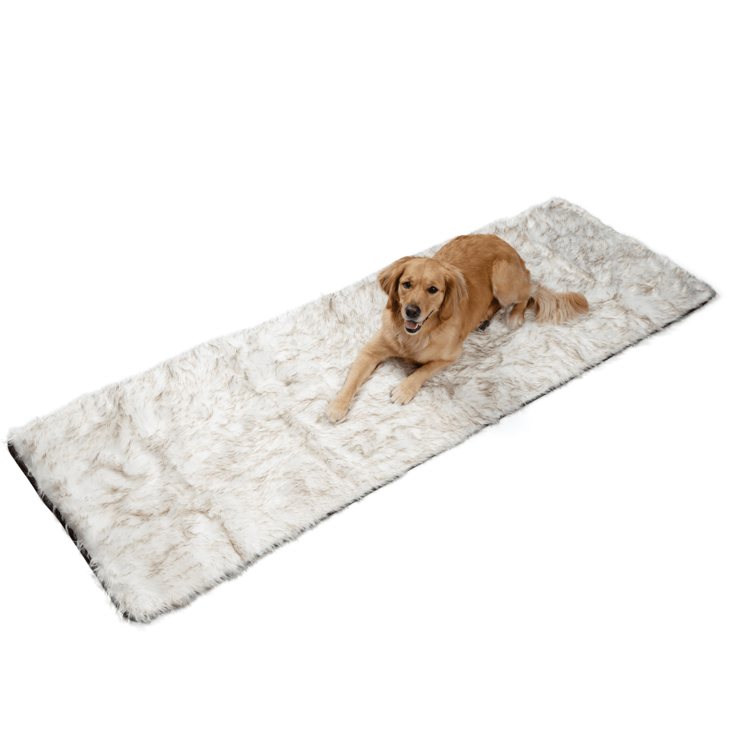 PupProtector™ Waterproof Bed Runner - White with Brown Accents - Doot's Pet LLC Collars For A Cause