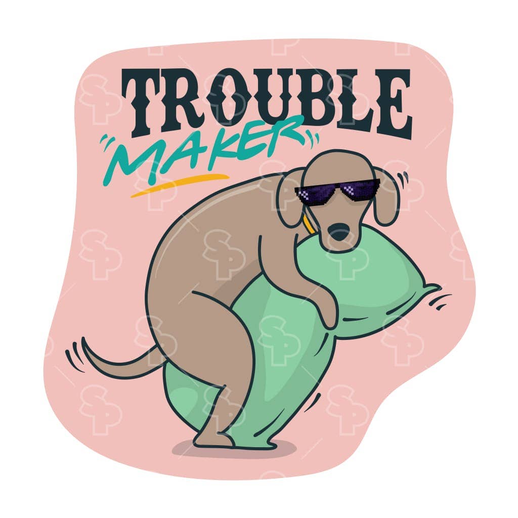 Two Feet Treats - Trouble Maker - Sticker
